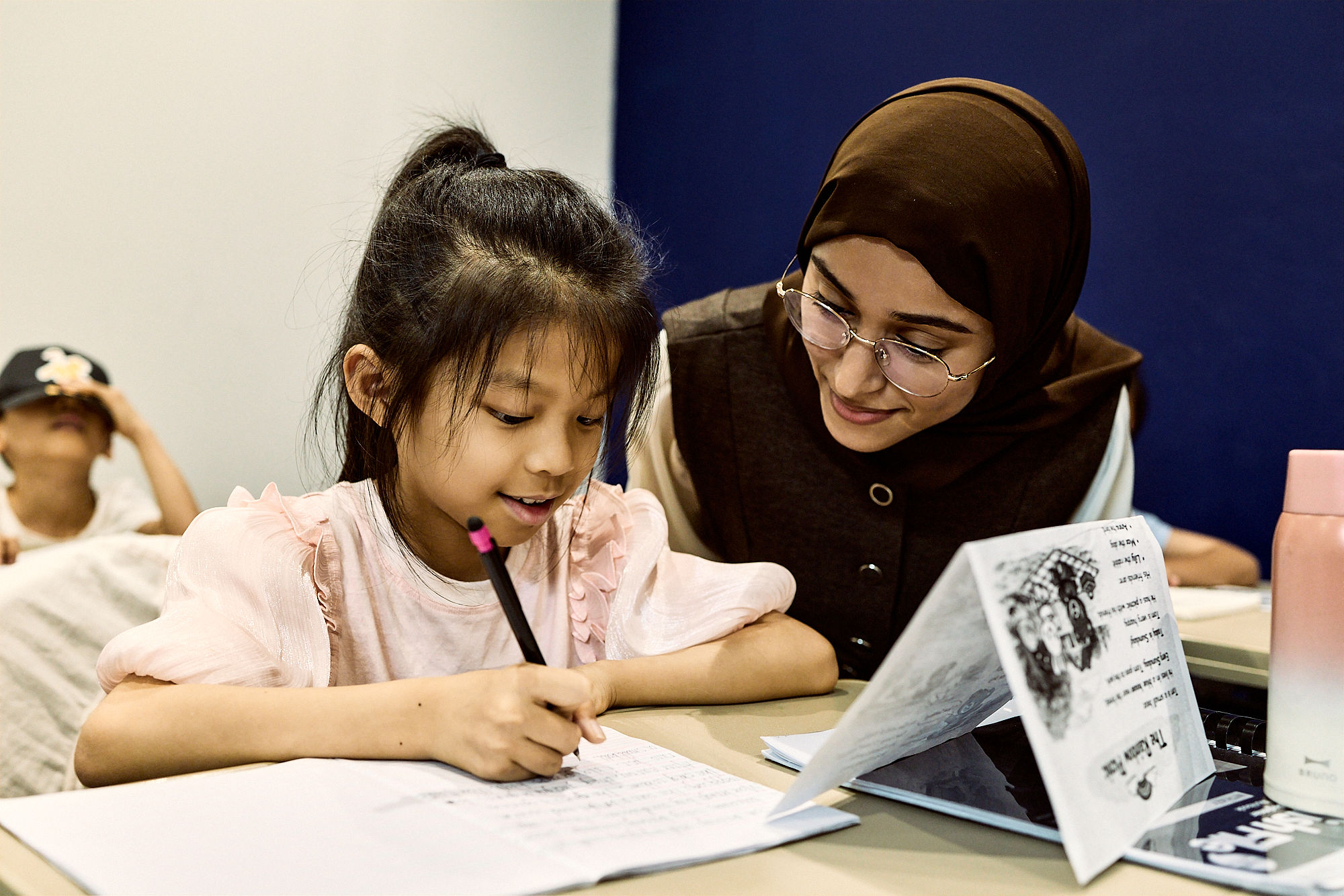 Students in a learning activity at GL Academy